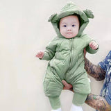 Baby Girl Down Cotton Bodysuit Autumn Winter Thickening Rompers
