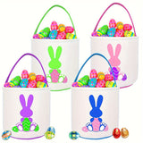 Easter Baskets Canvas Easter Bunny Bucket Easter Basket Stuffer