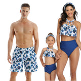 Family Matching Parent-child Swimwear Beach Men  Women Children Swimsuit