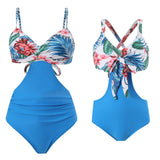 Family Matching Parent-child Midriff One Piece Swimsuit