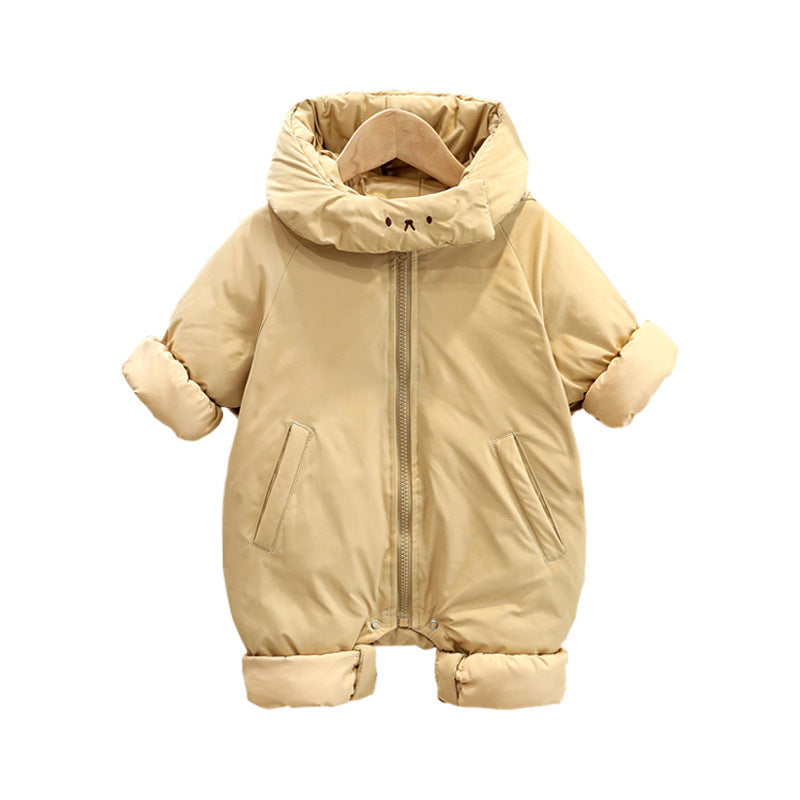 0-3T Baby Jumpsuit Thick Winter Romper