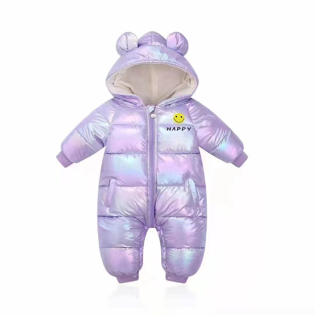 Baby Jumpsuit Padded Cashmere Autumn Winter Rompers