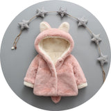 Toddler Girls Coat Winter Fashion Rabbit Thick Outwear 0-4 Years