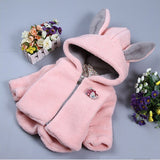 Toddler Girls Coat Winter Fashion Rabbit Thick Outwear 0-4 Years