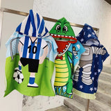 Kids Baby Poncho Towel Gym Sports Hooded Mermaid Baby Bathrobe Pajamas