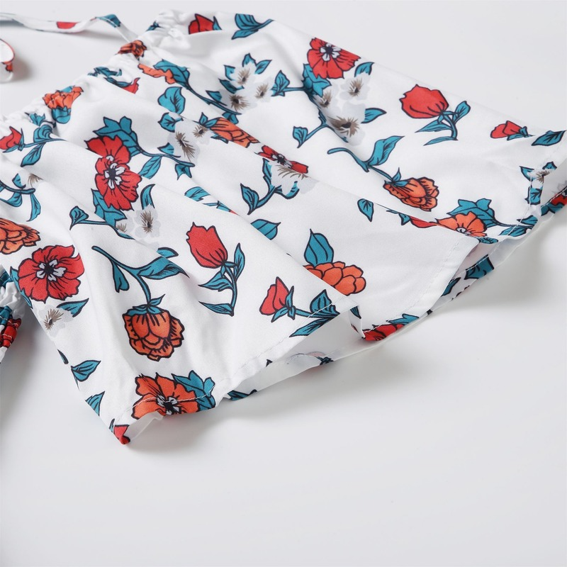Family Matching Mother-daughter Parent-child Flower Dresses