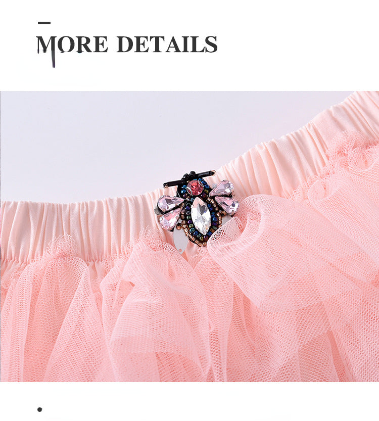 Kid Baby Girl Princess Pompous Bust Cake Skirts