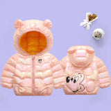 Baby Coat Boys Winter Jackets Fashion Bright Hooded Snowsuit 1-5Y