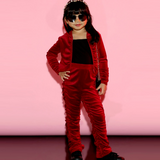 Kid Baby Girl Flannelette Spring Long Sleeves INS 2 Pcs Set Outfit