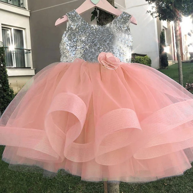 Fashion Kids Girl Sequined Lace Princess Birthday Sleeveless Backless Tutu Tulle Dress 2-7Y - honeylives