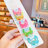 10Pcs/Set Kid Baby Cute Cartoon fruit Flower Elastic Hair Bands Lovely Accessories