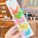 10Pcs/Set Kid Baby Cute Cartoon fruit Flower Elastic Hair Bands Lovely Accessories