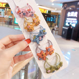 10Pcs/Set Kid Baby Cute Cartoon fruit Flower Elastic Hair Bands Lovely Accessories