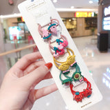 10Pcs/Set Kid Baby Cute Cartoon fruit Flower Elastic Hair Bands Lovely Accessories