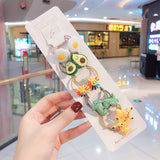 10Pcs/Set Kid Baby Cute Cartoon fruit Flower Elastic Hair Bands Lovely Accessories