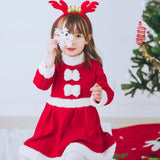 Kid Baby Girl Christmas Santa Claus Suits 2 Pcs Sets