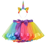 Kid Baby Girl Princess Rainbow Tutu Skirts