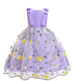 Kid Baby Girls Flower Lace Party Christmas Princess Gown Dresses