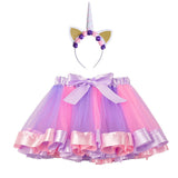 Kid Baby Girl Princess Rainbow Tutu Skirts