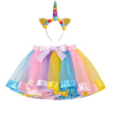 Kid Baby Girl Princess Rainbow Tutu Skirts