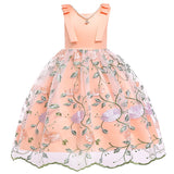 Kid Baby Girls Flower Lace Party Christmas Princess Gown Dresses