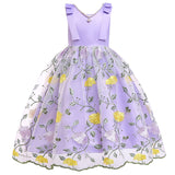 Kid Baby Girls Flower Lace Party Christmas Princess Gown Dresses