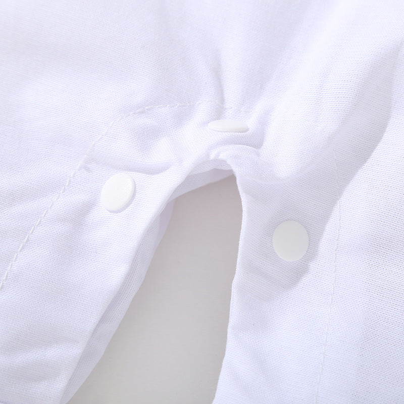 Baby Boy Gentleman Newborn  Lapel Climbing Suit Rompers