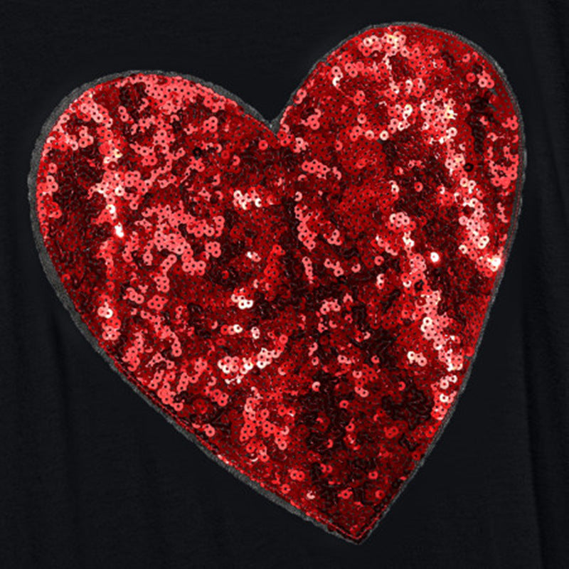 Family Matching Heart-shaped Hooded Parent-child Shirts