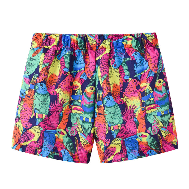 Summer Kids Boy Swimwear Fashion Striped Print Holiday Swimsuit