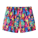 Summer Kids Boy Swimwear Fashion Striped Print Holiday Swimsuit