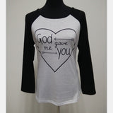 Family Matching Heart-shaped Print Long-sleeved Parent-child Shirts