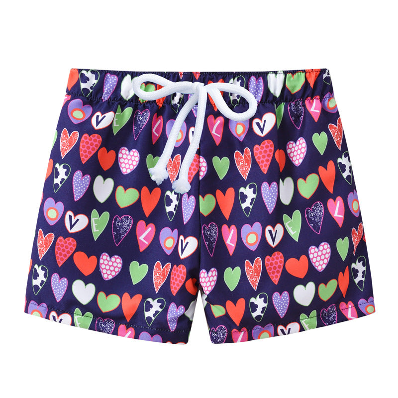 Summer Kids Boy Swimwear Fashion Striped Print Holiday Swimsuit