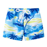 Summer Kids Boy Swimwear Fashion Striped Print Holiday Swimsuit