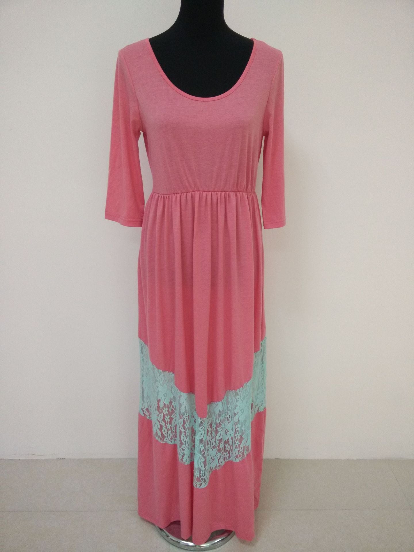 Family Matching Solid Color Parent-child Dress