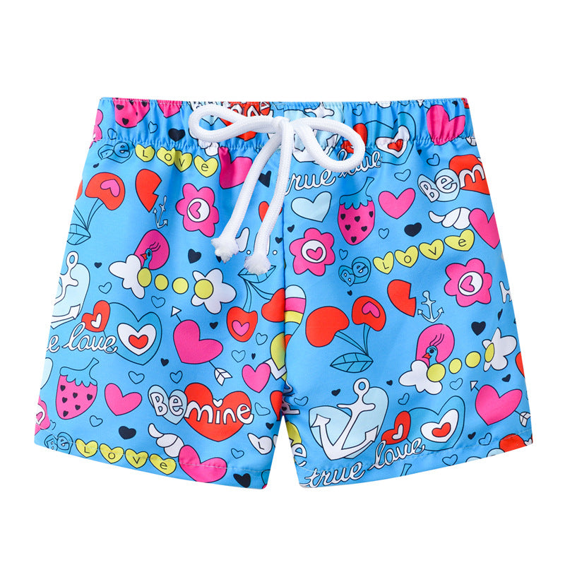 Summer Kids Boy Swimwear Fashion Striped Print Holiday Swimsuit