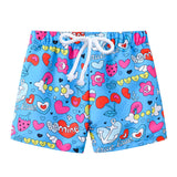 Summer Kids Boy Swimwear Fashion Striped Print Holiday Swimsuit