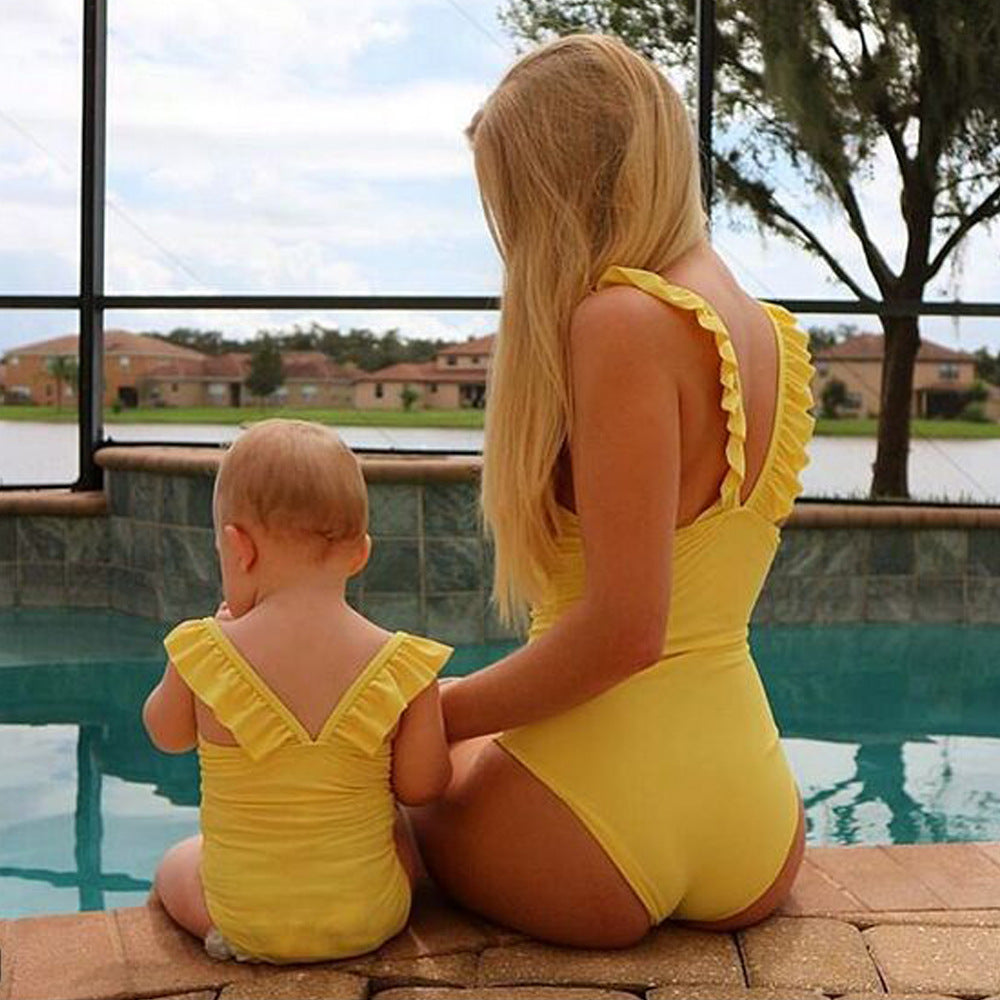Family Matching Mother Daughter Fashion Bikini Swimsuit