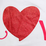 Baby Girl Valentine's Day Long Sleeve Heart-shaped 2 Pcs Sets