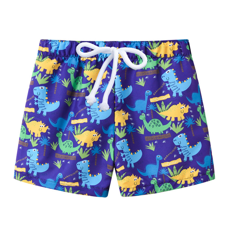 Summer Kids Boy Swimwear Fashion Striped Print Holiday Swimsuit