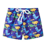 Summer Kids Boy Swimwear Fashion Striped Print Holiday Swimsuit