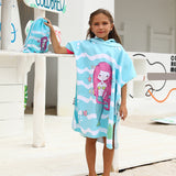 Kids Quick Drying Bathrobe Printing Absorbent Towel Pajamas