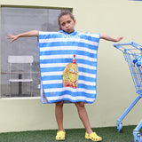 Kids Quick Drying Bathrobe Printing Absorbent Towel Pajamas