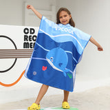 Kids Quick Drying Bathrobe Printing Absorbent Towel Pajamas