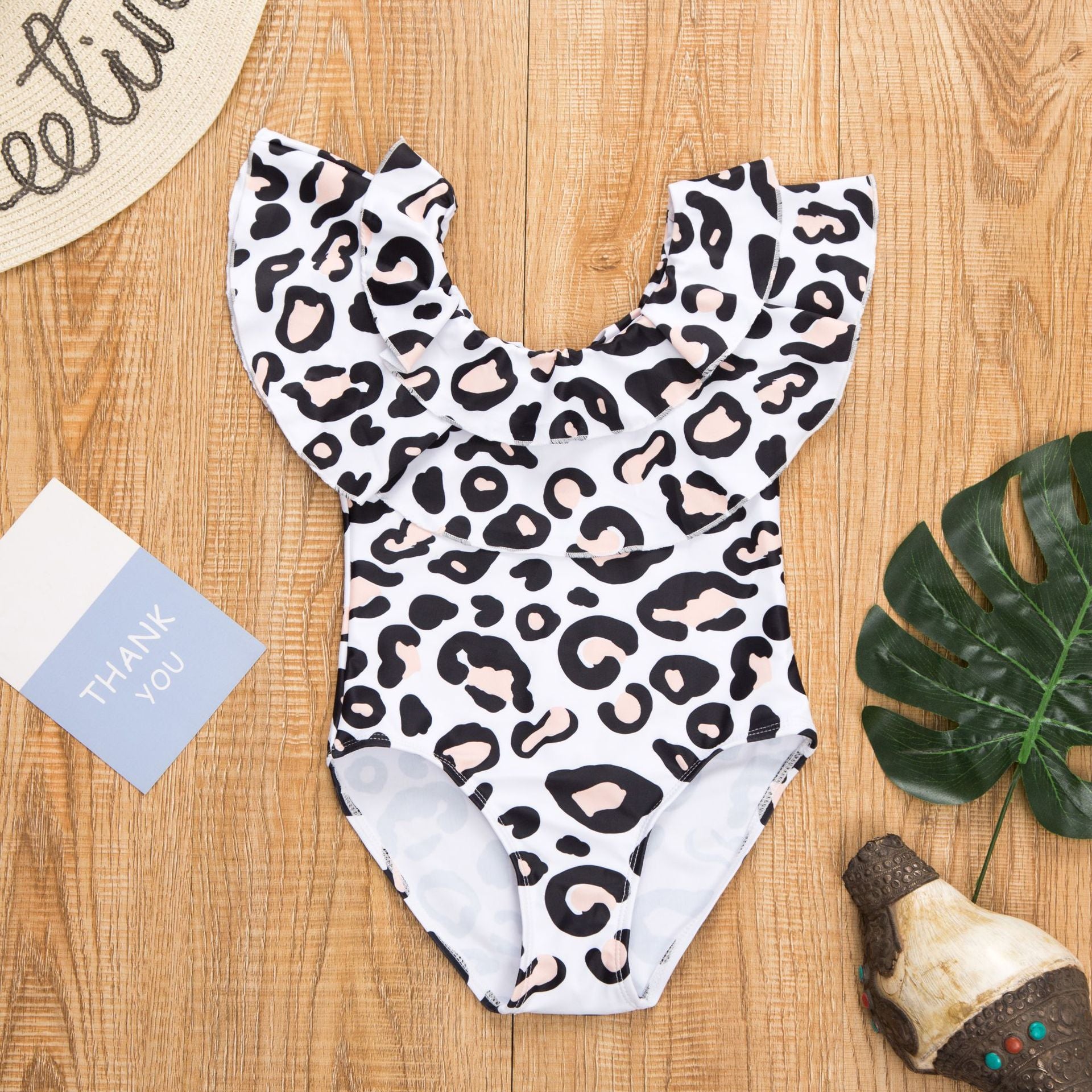 Family Matching Parent-child Mother-daughter Ruffled Swimsuit Bikini