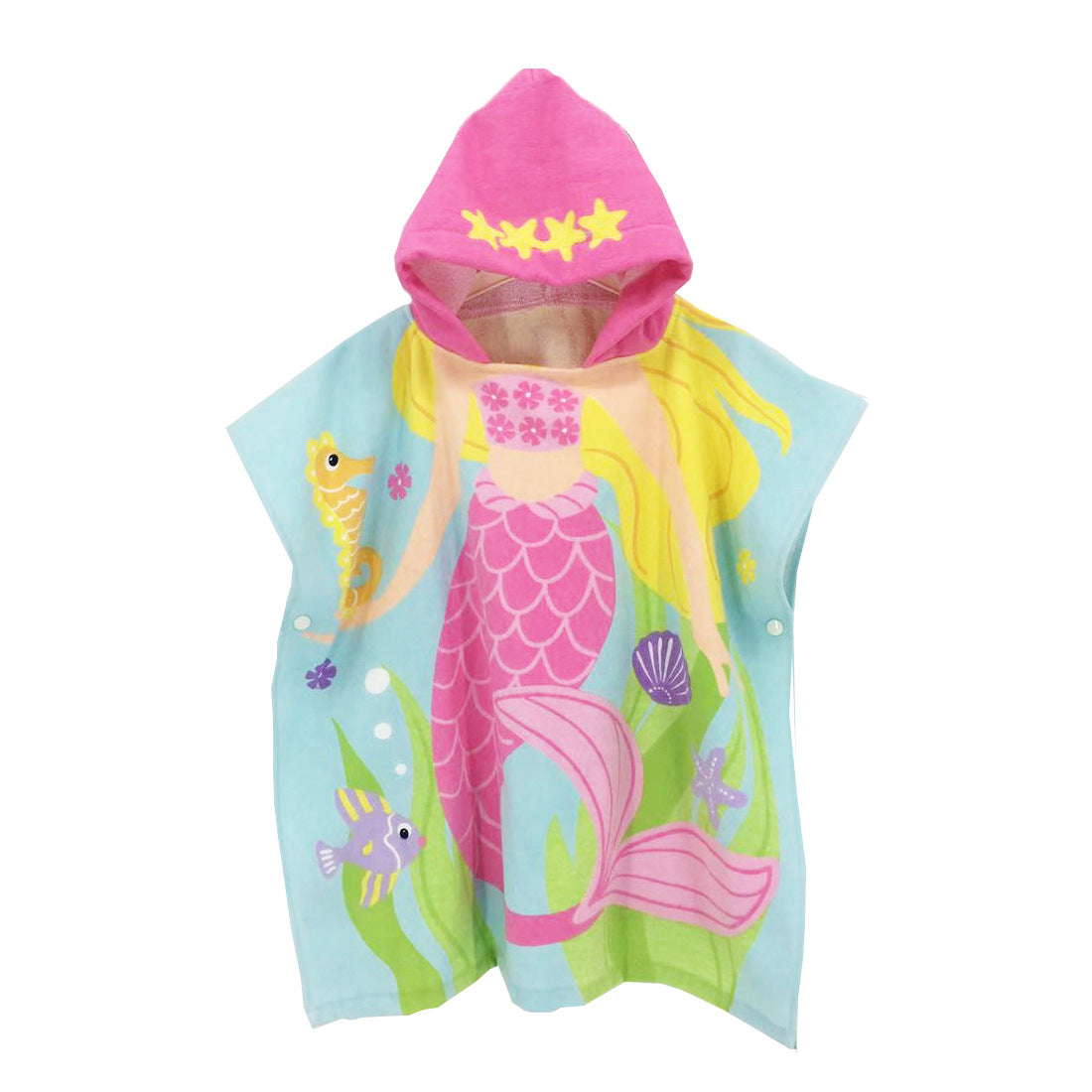 Kid Baby Toddlers Cotton Beach Towel Multi-use Swim Poncho Bathrobe Pajamas 2-7 Years