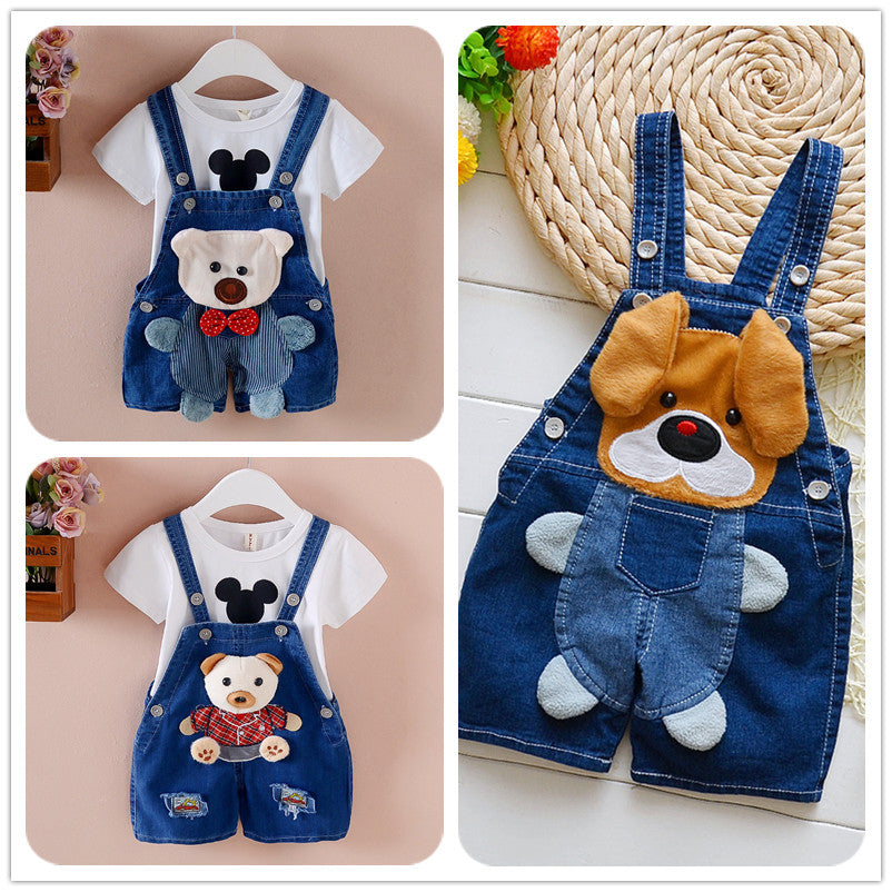 Baby Girl Shorts Summer Denim Jeans Overalls Pants