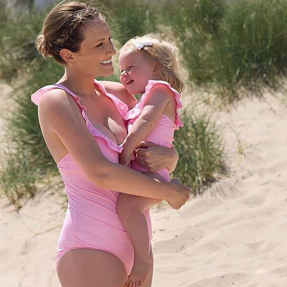 Family Matching Mother Daughter Fashion Bikini Swimsuit