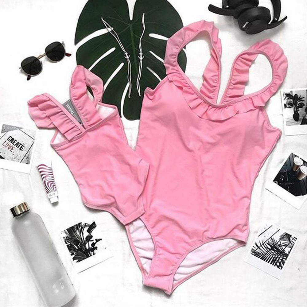 Family Matching Mother Daughter Fashion Bikini Swimsuit