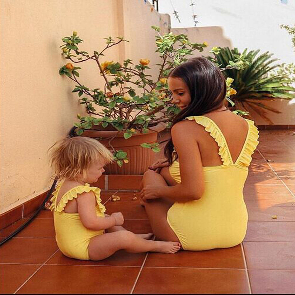 Family Matching Mother Daughter Fashion Bikini Swimsuit