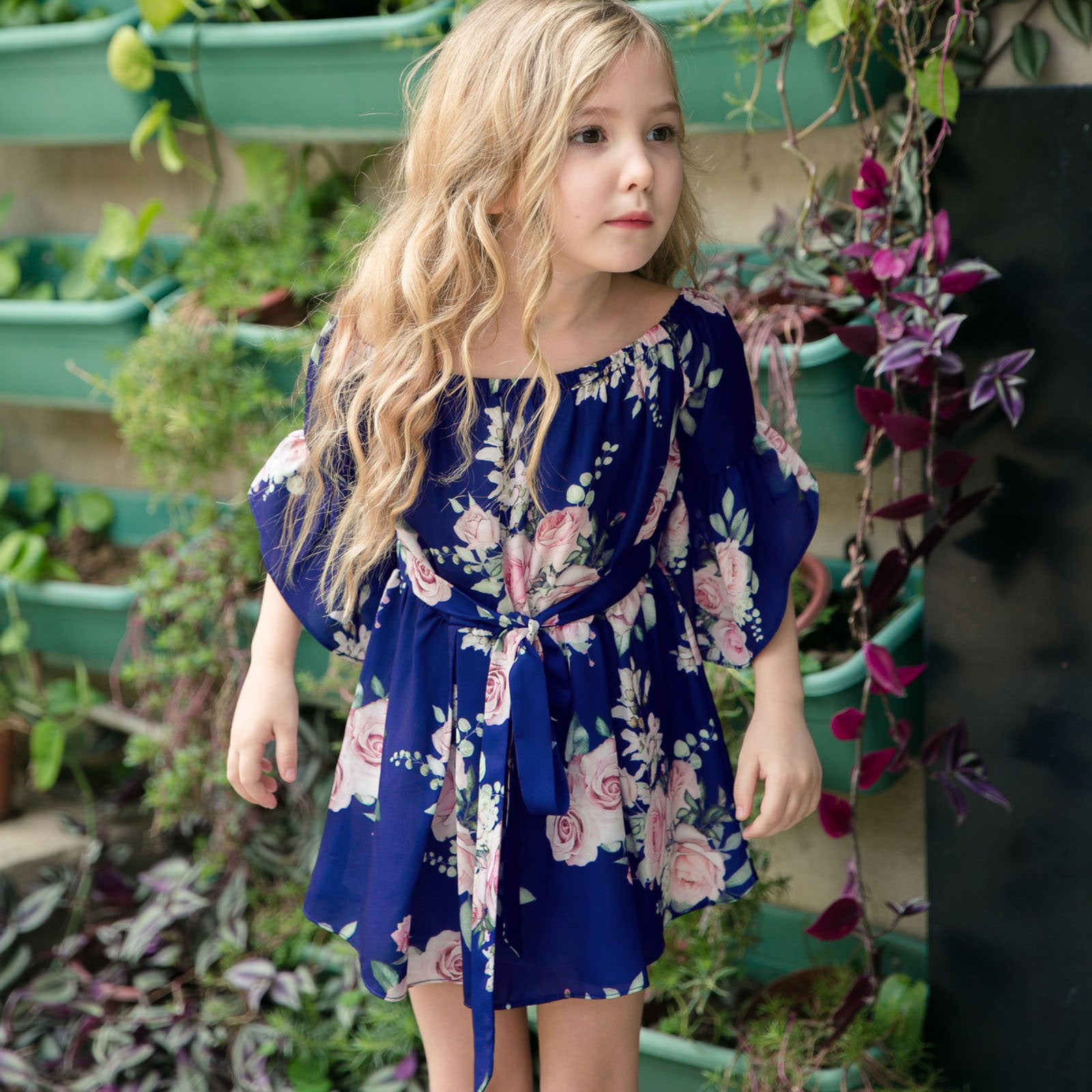 Family Matching Explosions Mother-daughter Parent-child Dress